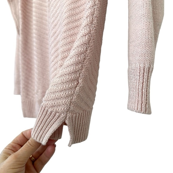 Chaps sweater, v-neck, long sleeves, straight  cut, form fitting, cotton knit - Picture 5 of 11